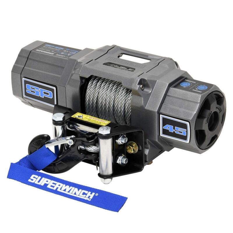 Superwinch SP 45 4,500 lb. 12-Volt Winch with Steel Rope and Roller Fairlead, Part 1145240