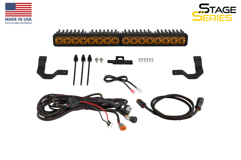Diode Dynamics DD8732 Stage Series SS20 Sport White Combo TRD Pro Grille LED Light Bar Kit for 2025-2026 Toyota 4Runner