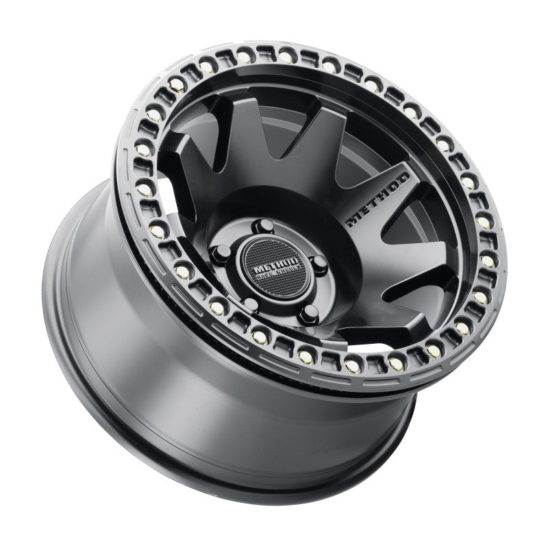 Method Wheels MR108 17x9 Beadlock Wheel, Matte Black, -44mm Offset, 5x5 Bolt Pattern