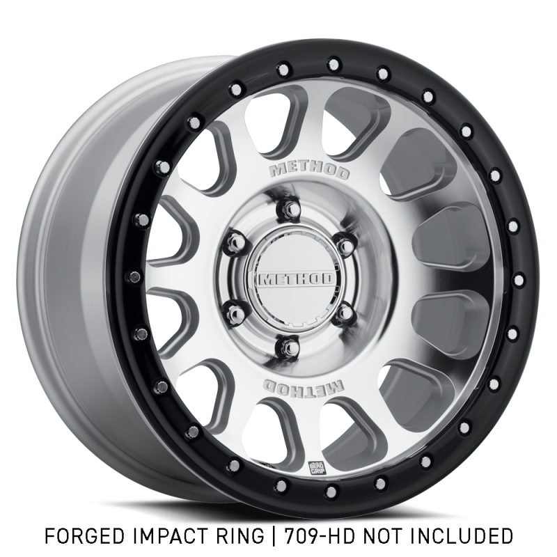 Method Wheels GR-10018-GB 18-Inch Forged Beadlock Ring, Style 1, Gloss Black