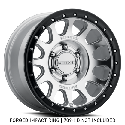 Method Wheels GR-10017-GB 17-Inch Forged Beadlock Ring, Style 1, Gloss Black