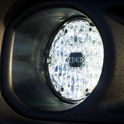 Nacho Offroad Technology V3JW1KWSO Jeep JL/JT Quatro SAE White Plug and Play Fog Light Kit