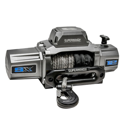 Superwinch SX12SR 12000 lb 12-Volt Synthetic Rope Winch, Part 1712201