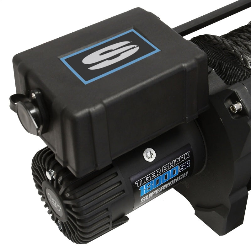 Superwinch Tiger Shark 18000SR 18,000 lb 12V Winch with Synthetic Rope, Part 1518001