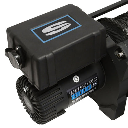 Superwinch Tiger Shark 18000SR 18,000 lb 12V Winch with Synthetic Rope, Part 1518001