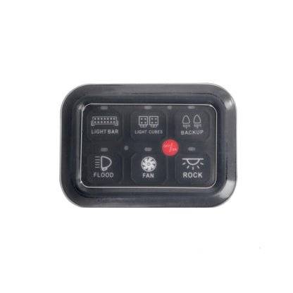 Waterproof Silicone Cover for 6 Gang Switch Panel
