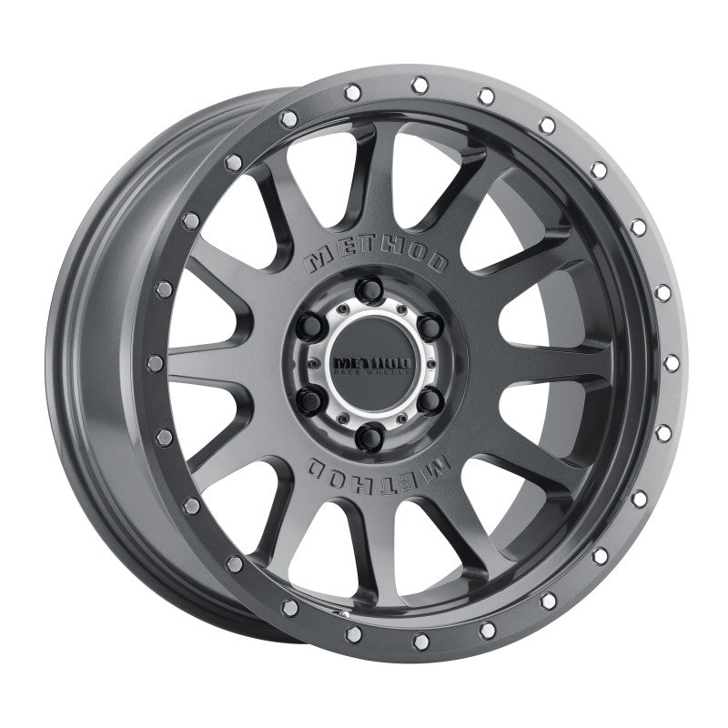 Method Wheels MR605 NV 20x10 Gloss Titanium Wheel, -24mm Offset, 6x5.5 Bolt Pattern