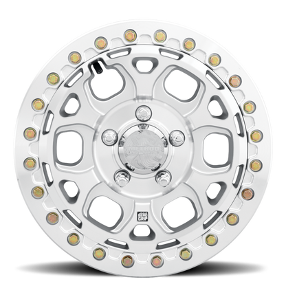 Method Wheels MR416 Beadlock 15x7 Wheel, 5x4.5 Bolt Pattern, +55 Offset, Machined Clear Coat