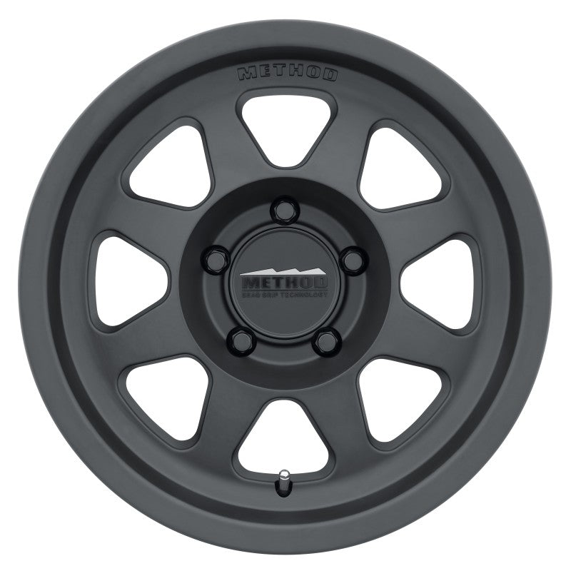Method Wheels MR701 17-Inch x 7.5-Inch Matte Black Bead Grip Wheel, +30mm Offset, 5x108 Bolt Pattern