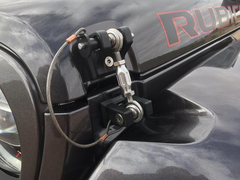 DV8 Offroad D-JL-190001-K Hood Hold Downs for 2018-2025 Jeep Wrangler JL and Gladiator JT