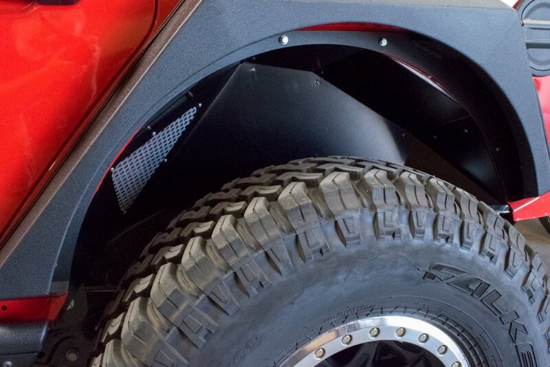DV8 Offroad INFEND-03RB Rear Inner Fenders for 2018+ Jeep Wrangler JL and JLU, Black