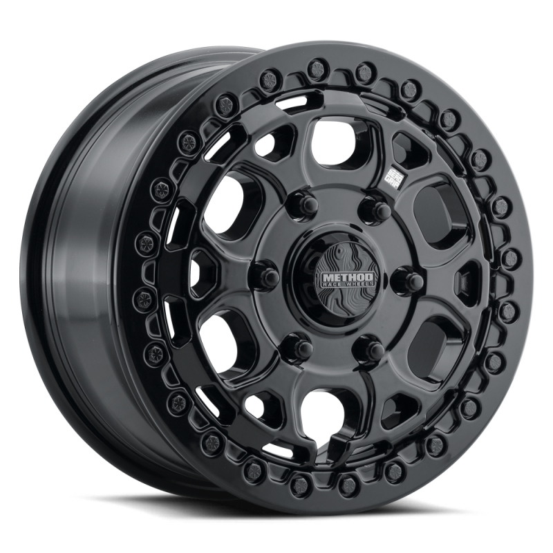 Method Wheels MR416 Beadlock 15x7 Wheel, 6x5.5 Bolt Pattern, +74 Offset, Gloss Black