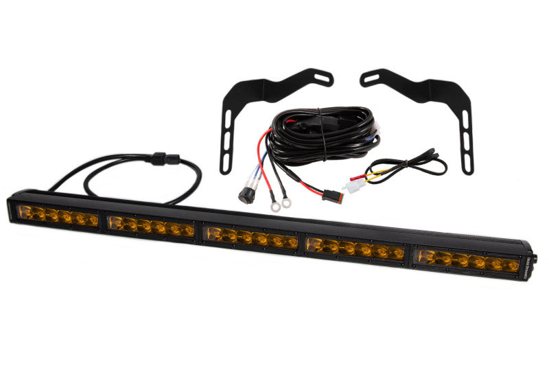 Diode Dynamics DD6061 SS30 Stealth LED Light Bar Kit for 2014-2021 Toyota Tundra, Amber Driving
