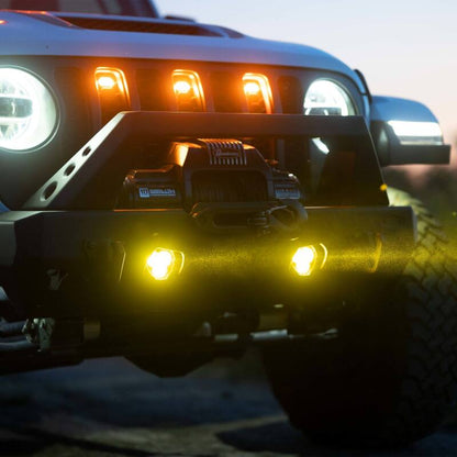 KC HiLiTES FLEX ERA 3 Dual-Mode SAE Fog Lights 97147 – 2-Light Kit for Jeep Aftermarket Bumpers
