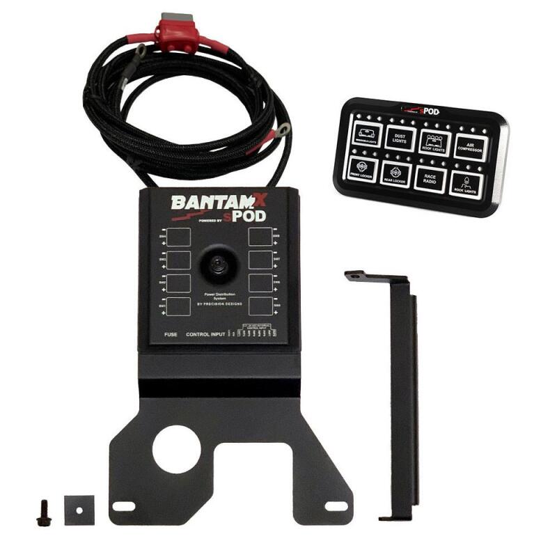 sPOD BantamX HD Control Panel for Jeep JL V8, Part Number 870030