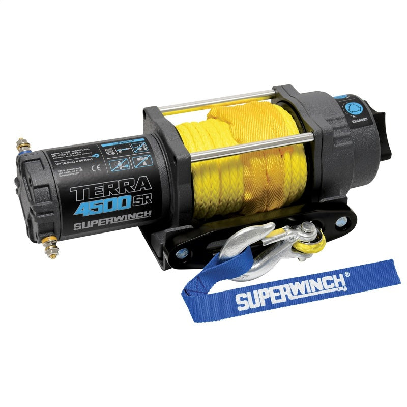 Superwinch Terra 4500SR 4,500 lb 12-Volt Winch with Synthetic Rope, Part 1145270
