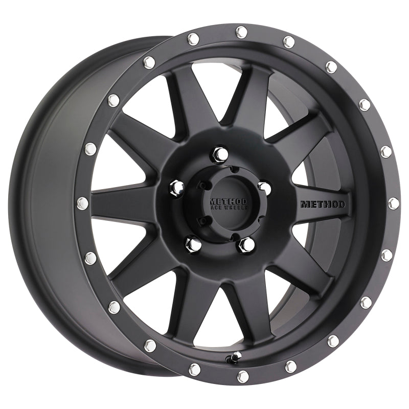 Method Wheels MR301 17-Inch Matte Black Standard Wheel, 8.5-Inch Width, 0mm Offset, 5x5 Bolt Pattern