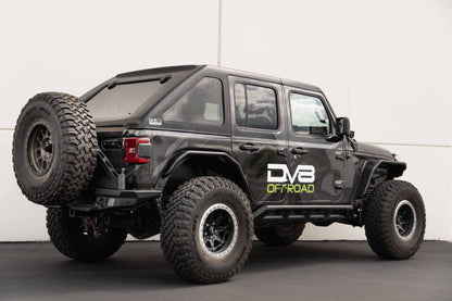DV8 Offroad HTJL02-B Razor Series Fastback Hard Top for 2018-2025 Jeep Wrangler JL Unlimited 4-Door