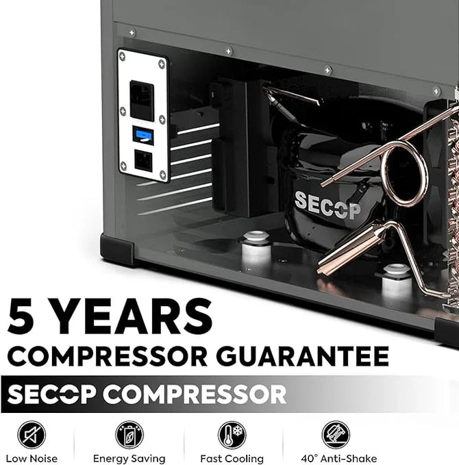 ICECO VL60 Dual Zone Metal Freezer with Cover 60LT