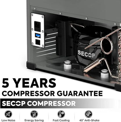 ICECO VL60 Dual Zone Metal Freezer with Cover 60LT