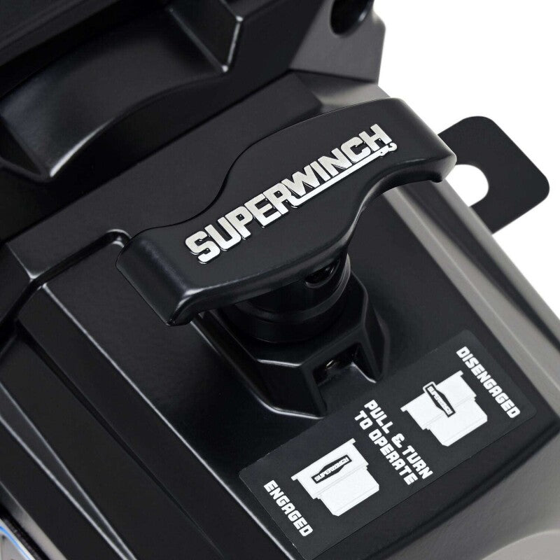 Superwinch SX10SR 10,000 lb 12V Winch with 3/8 in Synthetic Rope, Part 1710204