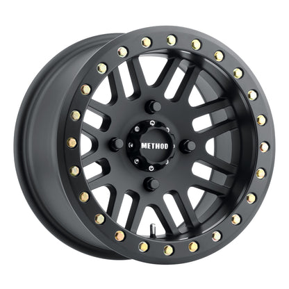 Method Wheels MR406 Beadlock UTV Wheel, 15x10, 4x156, -2mm Offset, Matte Black