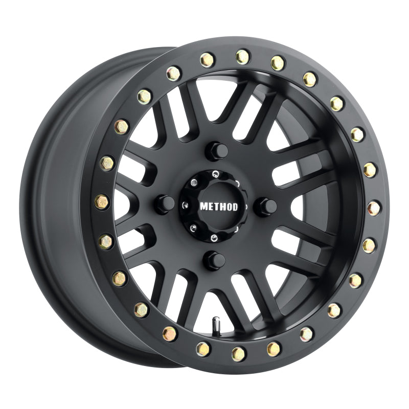 Method Wheels MR406 UTV Beadlock Wheel, 15x8, 4x136 Bolt Pattern, 0mm Offset, Matte Black