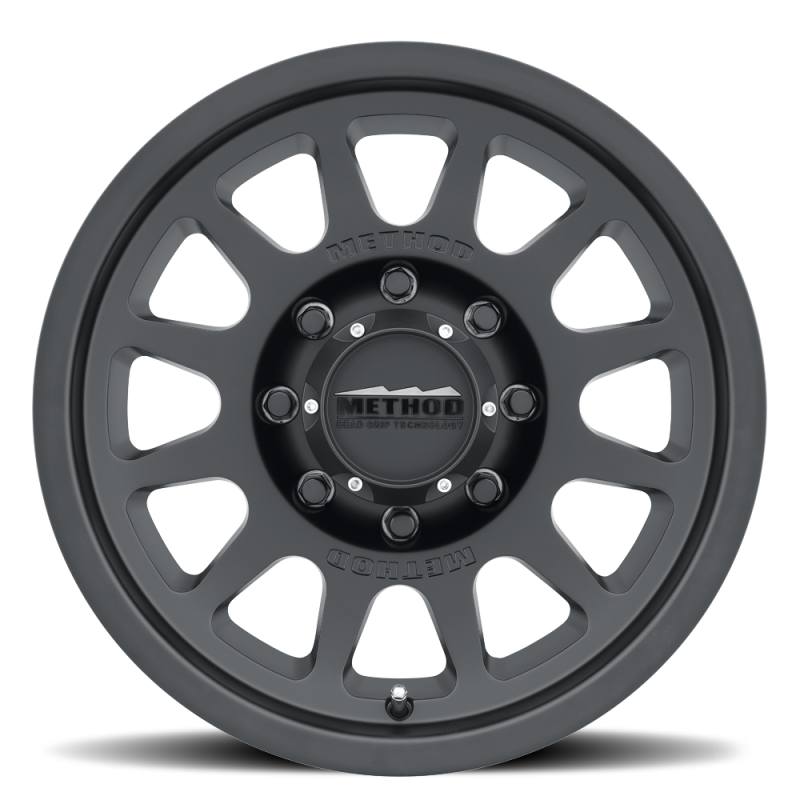 Method Wheels MR703 17-Inch x 8.5-Inch Bead Grip Matte Black Wheel, 8x6.5 Bolt Pattern, 0mm Offset
