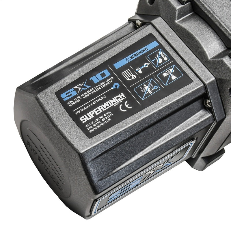 Superwinch SX10SR 1710201 10,000 lb 12V Winch with 80 ft Synthetic Rope