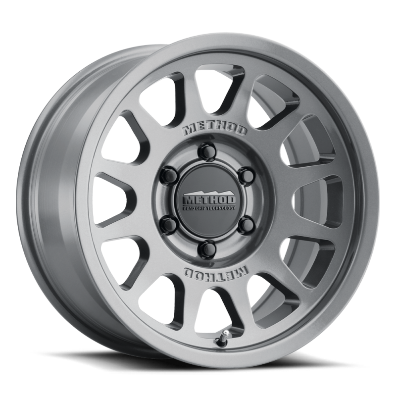 Method Wheels MR703 Bead Grip HD 18x9 +40mm 6x5.5 Gloss Titanium Wheel, Part Number MR70389093840H