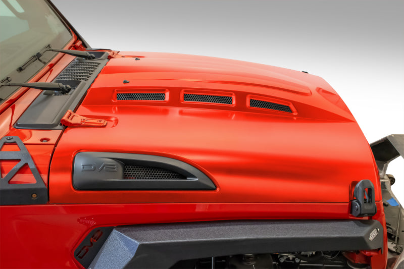 DV8 Offroad HDMBJL-01 Heat Dispersion Hood for 2018-2025 Jeep Wrangler JL and Gladiator JT