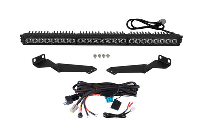 Diode Dynamics DD8706 Stealth SS30 Sport LED Light Bar Kit for 2016–2023 Toyota Tacoma, White Combo Beam with Amber Backlight