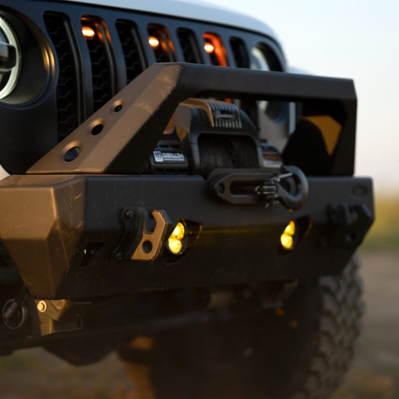 KC HiLiTES FLEX ERA 3 Dual-Mode SAE Fog Lights 97147 – 2-Light Kit for Jeep Aftermarket Bumpers
