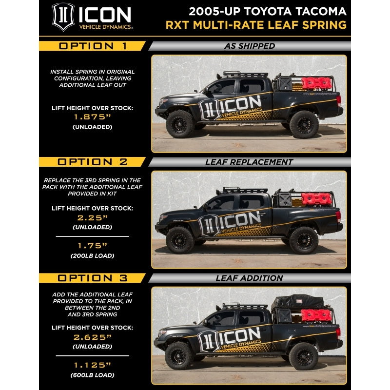 ICON K53009T Stage 9 Suspension System with Tubular UCAs for Toyota Tacoma