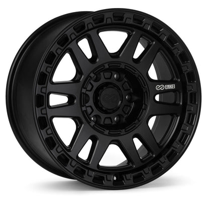 Enkei Trail-Tracker 17-Inch Matte Black Cast Wheel, 6x139.7 Bolt Pattern, +20 Offset, 560-785-8420BK