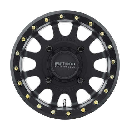 Method Wheels MR401 14x7 Matte Black Beadlock UTV Wheel, 4x136, +13 Offset