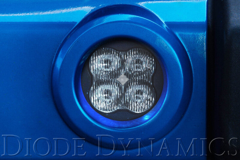 Diode Dynamics SS3 Max Type M Fog Light Bracket Kit with Amber Backlight, White SAE Fog, Part DD7049