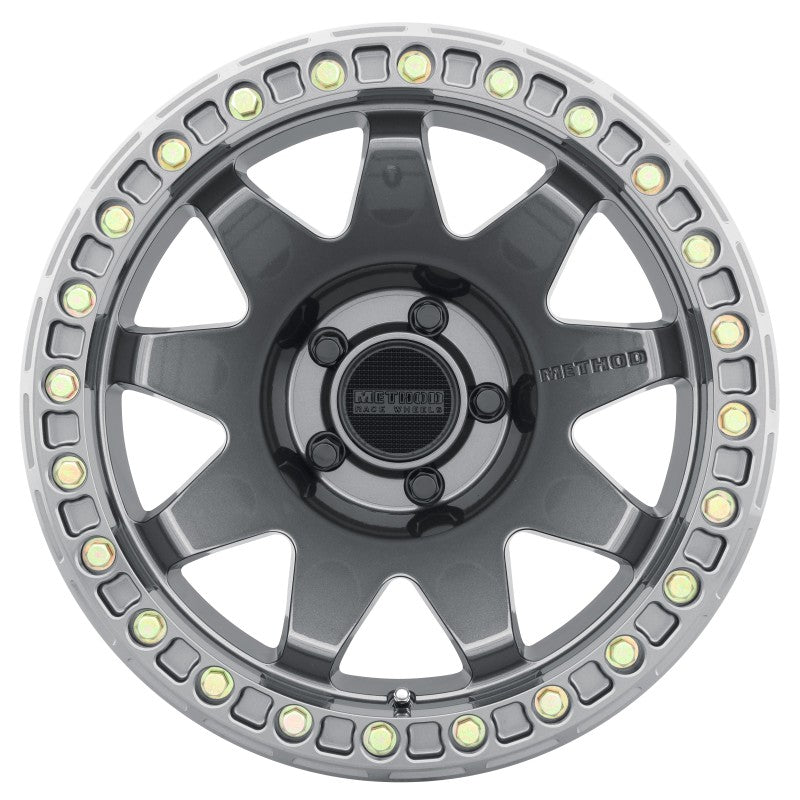 Method Wheels MR108 17x9 Beadlock Wheel, -44mm Offset, 5x5 Bolt Pattern, Titanium