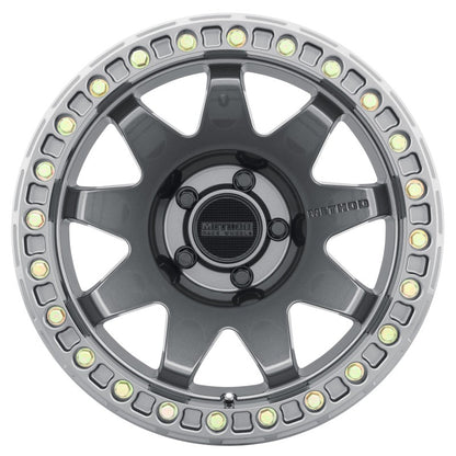 Method Wheels MR108 17x9 Beadlock Wheel, -44mm Offset, 5x5 Bolt Pattern, Titanium