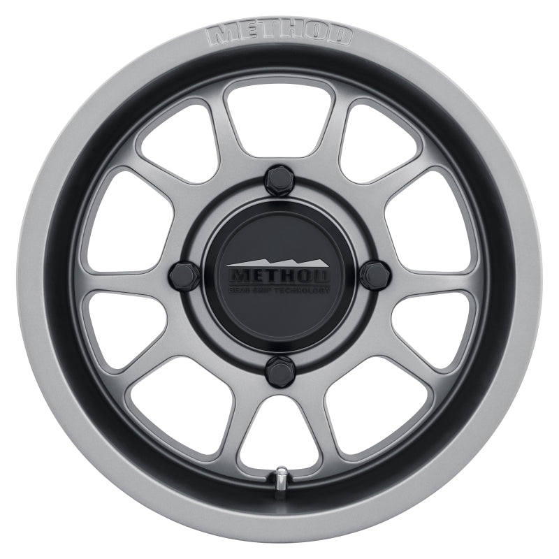 Method Wheels MR409 Bead Grip 15x7 4x156 Steel Gray Powersports Wheel