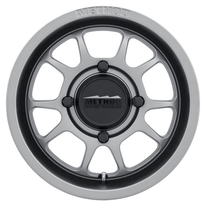 Method Wheels MR409 Bead Grip 15x7 4x156 Steel Gray Powersports Wheel