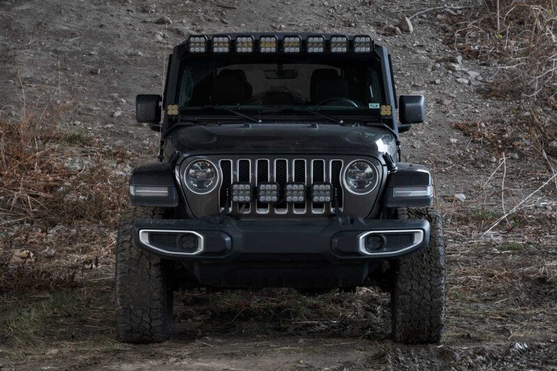 Diode Dynamics DD7262 SS5 Pro CrossLink Windshield Lightbar Kit for 2018-2021 Jeep JL Wrangler, White Combo