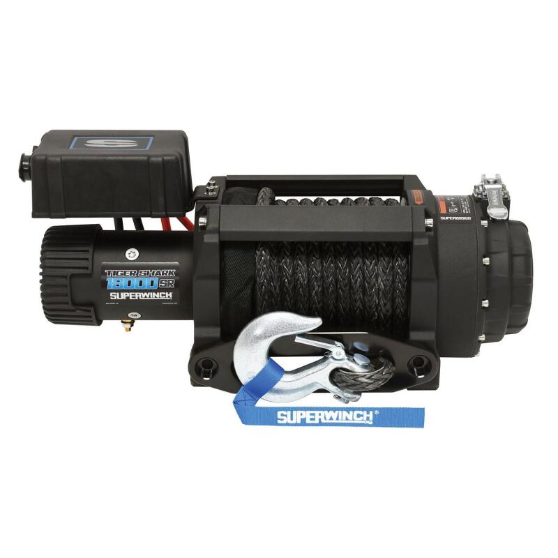 Superwinch Tiger Shark 18000SR 18,000 lb 12V Winch with Synthetic Rope, Part 1518001
