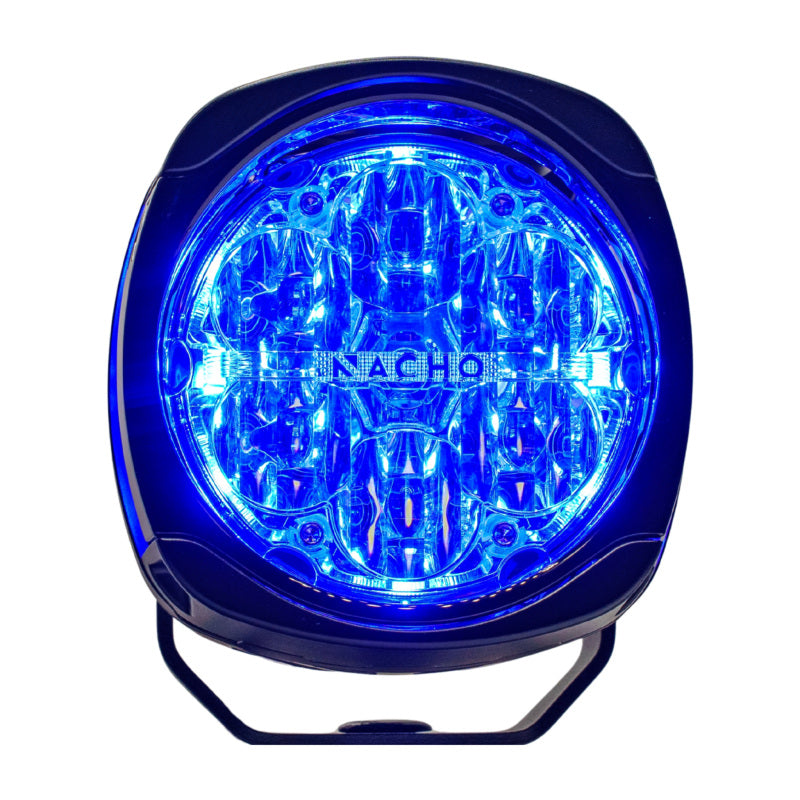 Nacho Offroad Technology Quatro Chase Light Set PM455AB Amber/Blue Pair