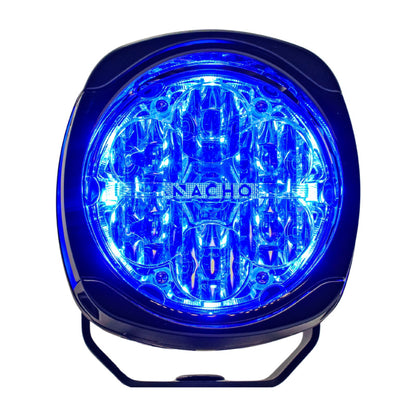 Nacho Offroad Technology Quatro Chase Light Set PM455AB Amber/Blue Pair