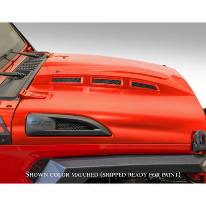 DV8 Offroad HDMBJL-01 Heat Dispersion Hood for 2018-2025 Jeep Wrangler JL and Gladiator JT