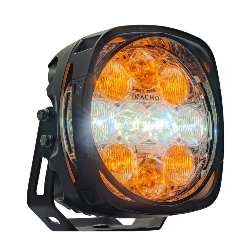 Nacho Offroad Technology Grande Amber/White LED Light PM671, 80W