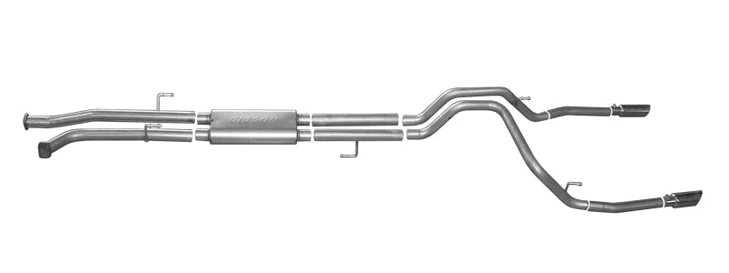 Gibson 7402 Cat-Back Dual Split Exhaust System for 2010-2019 Toyota Tundra 4.6L