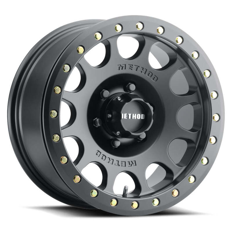 Method Wheels MR105 V3 Beadlock 17x9 Matte Black Wheel, -38mm Offset, 8x6.5 Bolt Pattern