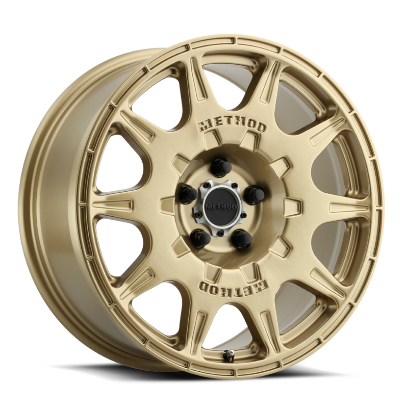 Method Wheels MR502 Rally 17-Inch Gold Wheel, 8-Inch Width, +38mm Offset, 5x4.5 Bolt Pattern